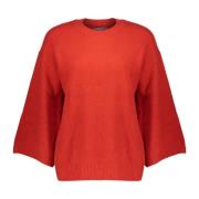 Geisha Röd Stickad Pullover Tröja Red, Dam