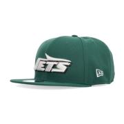 New Era NY Jets Draft Flat Skärm Mössa Green, Unisex