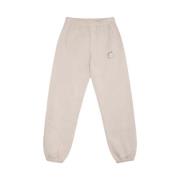 7 Days Active Ekologisk bomull elastisk midja sweatpants White, Dam