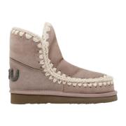 Mou Glitter Logo High Top Sneakers Pink, Dam