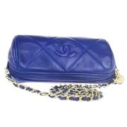 Chanel Vintage Pre-owned Laeder chanel-vskor Blue, Dam