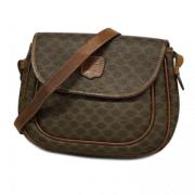 Celine Vintage Pre-owned Plast axelremsvskor Brown, Dam