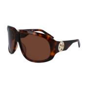 Longchamp Brun Acetat Solglasögon Kategori 3 Brown, Dam