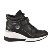 Michael Kors Läder Sneakers med Gummisula Black, Dam