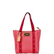 Louis Vuitton Vintage Pre-owned Canvas axelremsvskor Pink, Dam