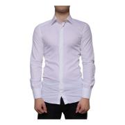 Dolce & Gabbana Vit Bomullsskjorta Slim Fit White, Herr