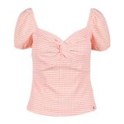 Guess Stilig Topp med Polyester och Spandex Pink, Dam