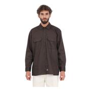 Dickies Brun oversized herrskjorta Brown, Herr