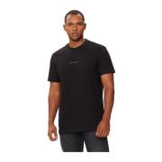 Calvin Klein Broderad logga bomull T-shirt Black, Herr