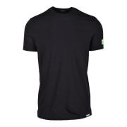 Dsquared2 Bomull Elastan Underkläder T-shirt Black, Herr