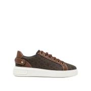 Bally Logo Läder Sneakers Brown, Dam