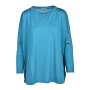 Kangra Silke Cashmere Blandning Stilig Tröja Blue, Dam