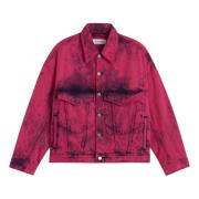 Études Vintage Loose Denim Jacket Pink, Herr