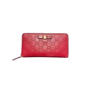 Gucci Vintage Pre-owned Laeder plnbcker Red, Dam