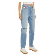 Tommy Hilfiger Denim Jeans Rak Ben Blå Blue, Dam