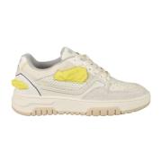 Msgm Lädersneakers med Gummisula White, Dam