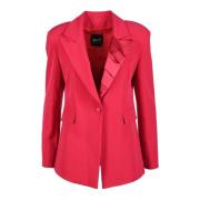 Giulia N Couture Elegant Jacka i Polyesterblandning Red, Dam