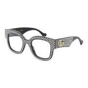 Gucci Oversized Cateye Solglasögon i Svart Black, Unisex