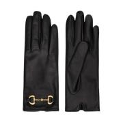 Gucci Svarta Snygga Handskar Black, Dam