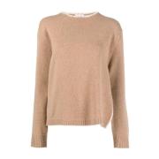 Semicouture Stiliga Sweaters Kollektion Beige, Dam