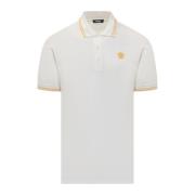 Versace Klassiska Polo Skjortor för Män White, Herr