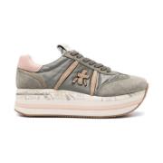 Premiata Stiliga platta skor med platåsula Gray, Dam