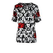 Love Moschino Bomull Elastan T-shirt Multicolor, Dam