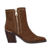 Alma EN Pena Ankelboots dubbel dragkedja klack Brown, Dam