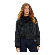 Guess Aurore Regular Fit Bomberjacka Black, Dam