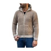 L.b.m. 1911 Stiligt Stickad Cardigan Tröja Beige, Herr