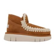 Mou Bounce Sneakers i Cognac Läder Brown, Dam