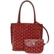 Goyard Vintage Pre-owned Laeder axelremsvskor Red, Dam