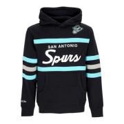 Mitchell & Ness NBA Head Coach Hoodie Spurs Färger Black, Herr