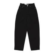 Carhartt Wip Svarta Wide Leg Jeans Black, Dam