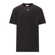 Off White Pilbroderad Slim Tee Black, Herr