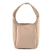 Vic Matié Läder Handväska 100% Pelle Beige, Dam