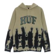 HUF Tiedye huvtröja med justerbar huva Beige, Herr