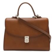 Burberry Vintage Pre-owned Laeder handvskor Brown, Dam