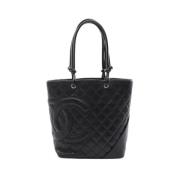 Chanel Vintage Pre-owned Laeder totevskor Black, Dam