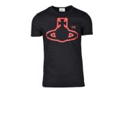 Vivienne Westwood Bomull T-shirt med unik design Black, Herr