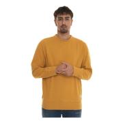 Gant Enkel Crewneck Sweatshirt med Plysch Interiör Yellow, Herr