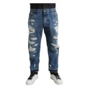 Dolce & Gabbana Straight Jeans Blue, Herr