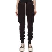 Rick Owens Cargo Skinny Byxor med Dragsko Black, Dam