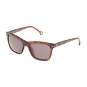 Carolina Herrera Brun Dial Acetat Solglasögon Brown, Dam