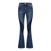 Raizzed Flare Jeans med Speciella Detaljer Blue, Dam