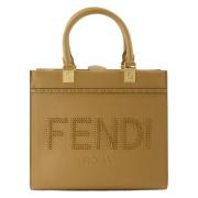 Fendi Brun Sunshine Toteväska Beige, Dam