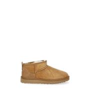 UGG Brun Mocka Shearling Ankelboots Brown, Dam