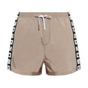 Dsquared2 Badshorts med logotyp Beige, Herr