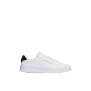 Tommy Hilfiger Vita sportiga sneakers med hammrad finish White, Herr