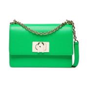 Furla Gräs Logo Crossbody Väska Green, Dam